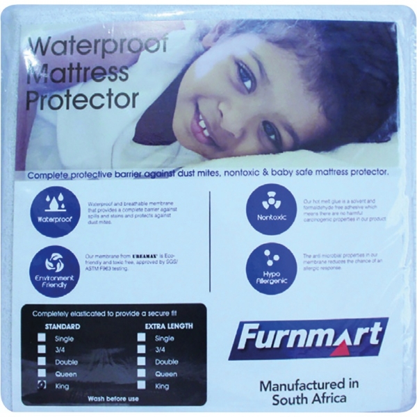 Picture of Waterproof Microfibre 183cm Mattress Protector