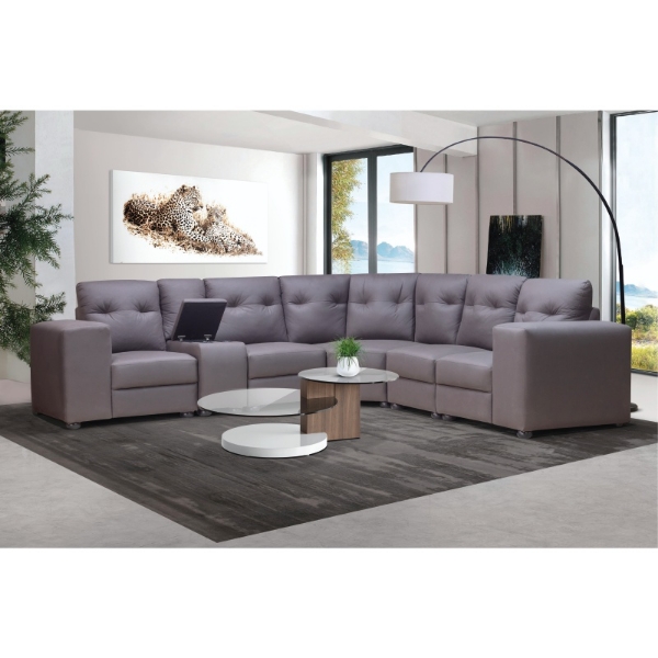 Picture of Hazel 6Pce Corner Lounge Suite - Brown