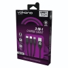 Picture of Volkano 3 in 1 Charge Cable VK-20111 BK