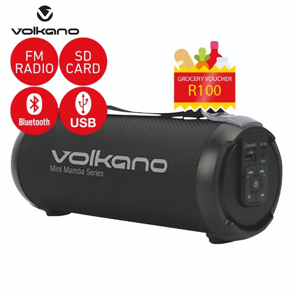 Picture of Volkano Mini Mamba Speaker VK3201BK + R100 Voucher