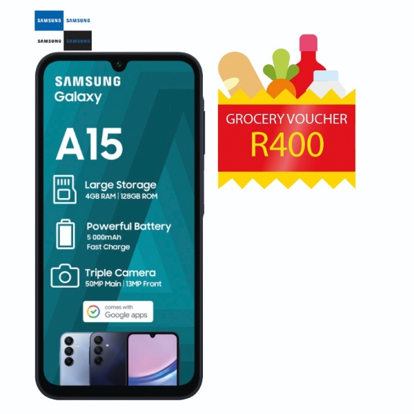 Picture of Samsung Cellphone A15 SM A155 + R400 Voucher