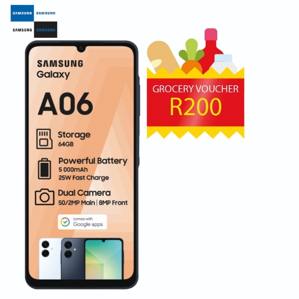 Picture of Samsung Cellphone A06 SM A065 + R200 Voucher