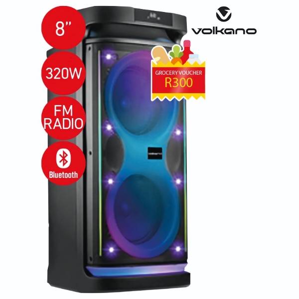 Picture of Volkano Party Speaker 8" Bluetooth 320W + R300 Voucher