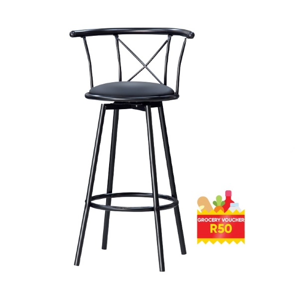 Picture of Tom Bar Stool Black + R50 Voucher